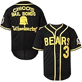 TKJPYWYH Bad News Bears Movie Baseball Jersey for Men,12 Tanner Boyle 3 Kelly Leak 1976 Chico's Bail Bonds Sports Shirt S-3XL