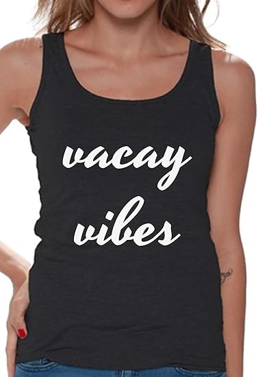 Amazon Com Awkward Styles Vacay Vibes Tank Top For Women Summer