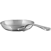 Mauviel M'Cook 5-Ply Polished Stainless Steel Fying Pan With Cast Stainless Steel Handle, 11-in, Made In France