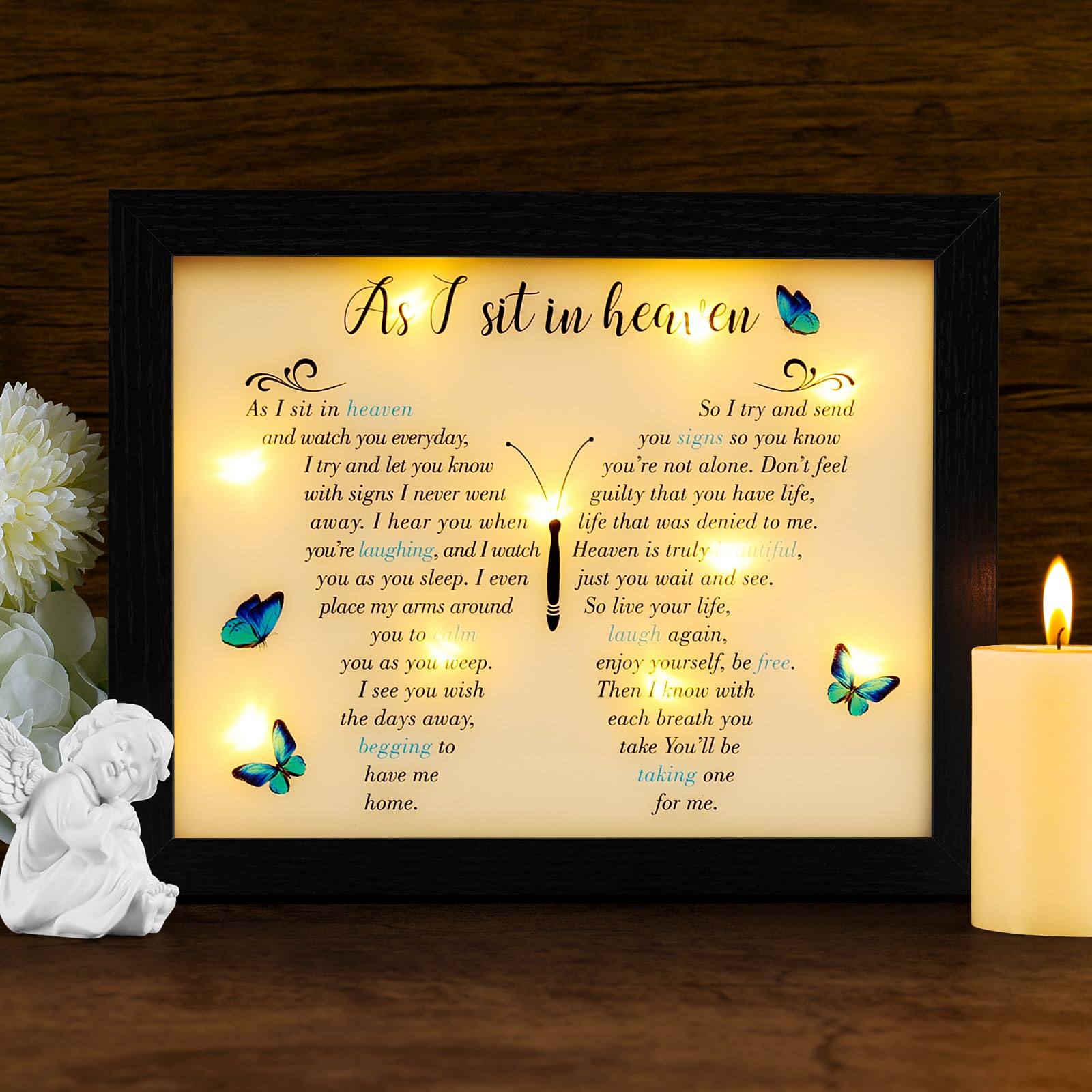 Fabuday Memorial Gifts LED Shadow Box - Picture