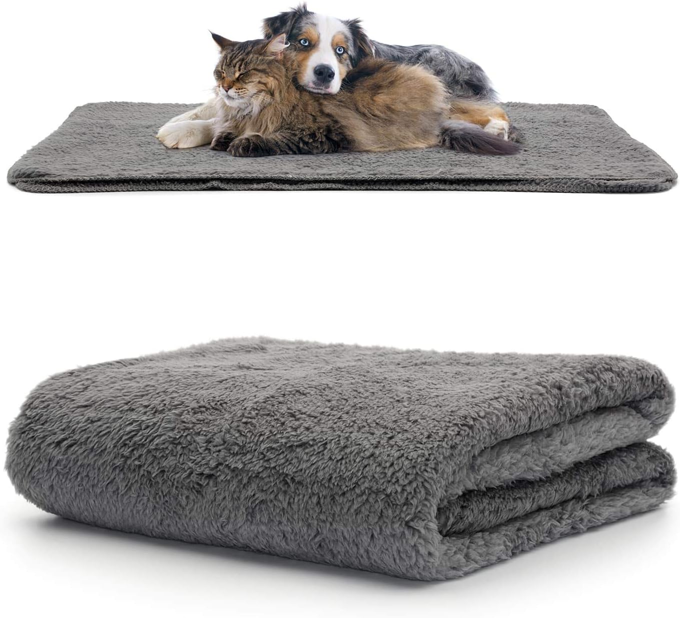 Snug Rug Luxury Pet Blankets, Fluffy Sherpa Fleece Blanket Soft and Warm Dogs and Cats