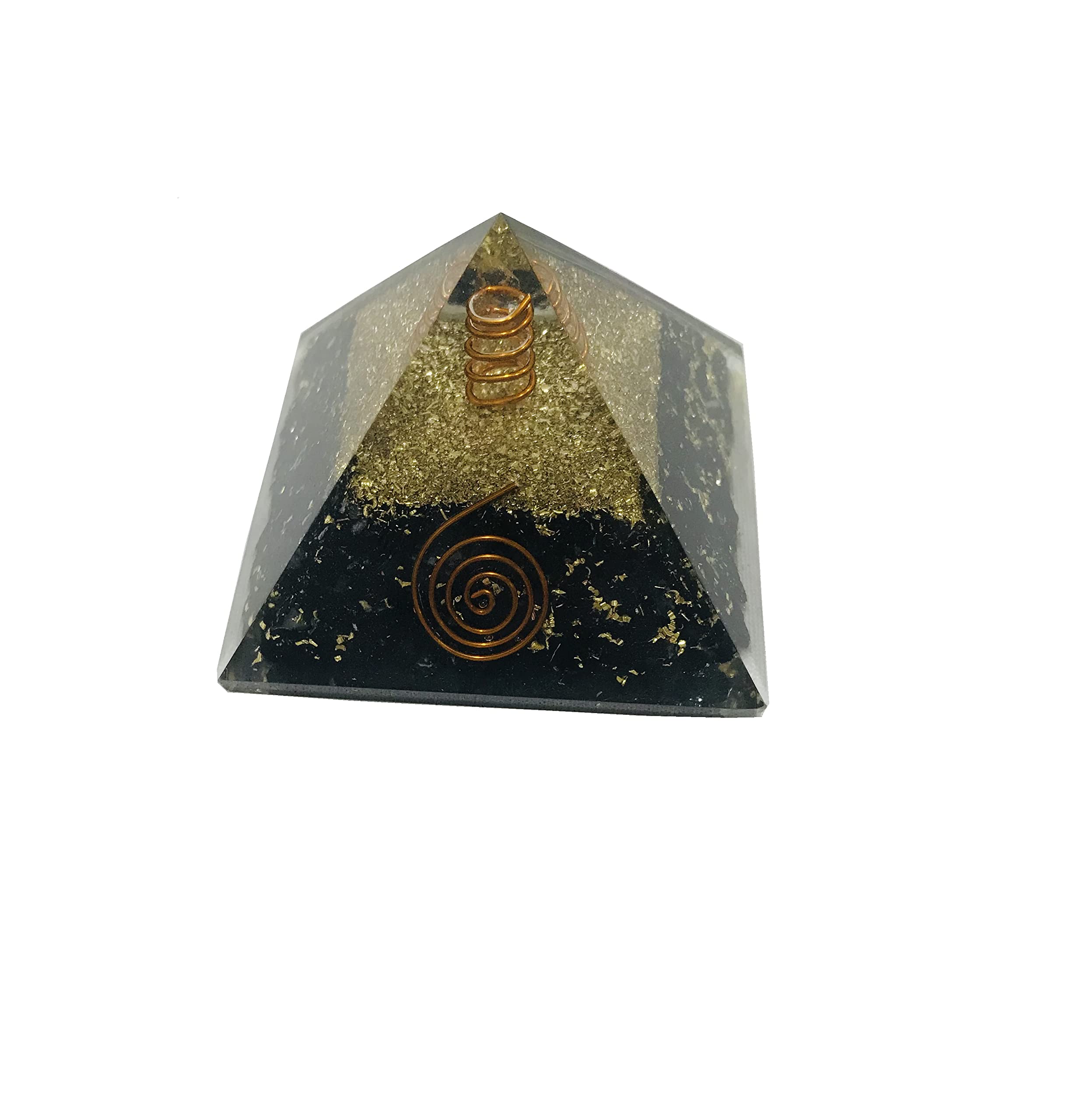 Black Tourmaline Pyramid, Chakra Healing Stone Pyramid Positive Energy Generator/Yoga Balancing Meditation Crystals for Aura Purification for Spirituality Gift Home Decoration
