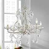 WUZUPS Crystal Candle Chandelier Pendant Flushmount