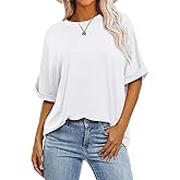 Zeagoo Women Oversized T-Shirt Summer Casual Short Sleeve Loose Tee Tops