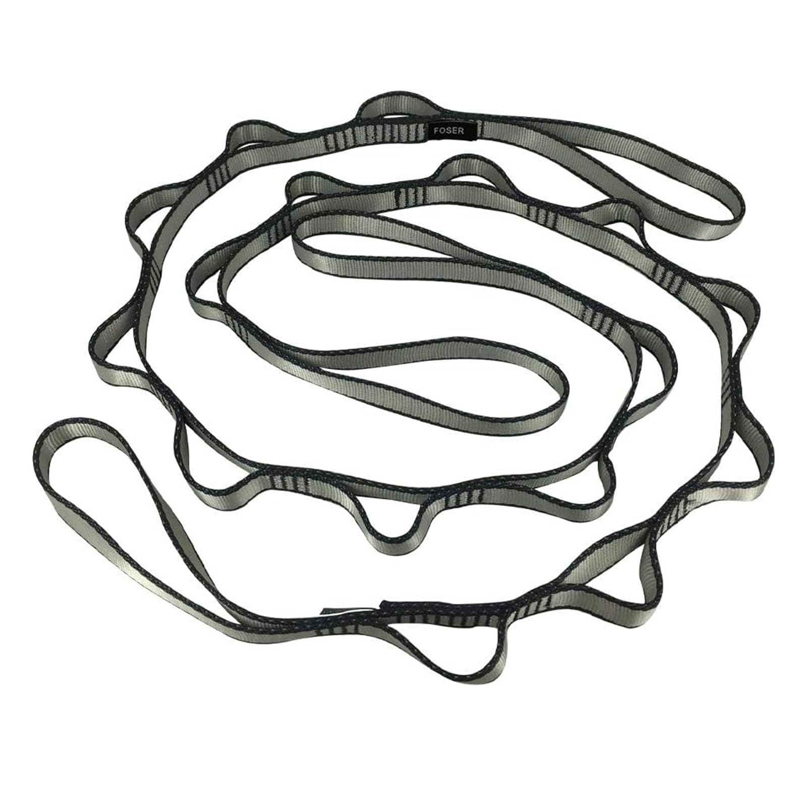 FOSER 2pcs Daisy Chains, Yoga Hammock Extension Strap, Adjustable Nylon Strap Fitness Pilates and Exercise Extend Band