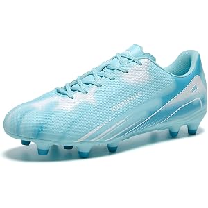 HORRSEYLLO Soccer Cleats for Men and Women Firm Ground Outddor Football Sneakers Training Shoes Outdoor Lightweight Adult Rug