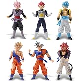 YXCTZKVX Anime PVC Action Figures 6PCS 6.5-8 Inch Dynamic Pose Collectible Statue Set for Fans Gift Display