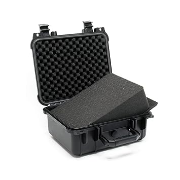 Universalkoffer Outdoor Schutzkoffer Anpassbar Kamerakoffer Fotokoffer Schwarz M 35x29,5x15cm