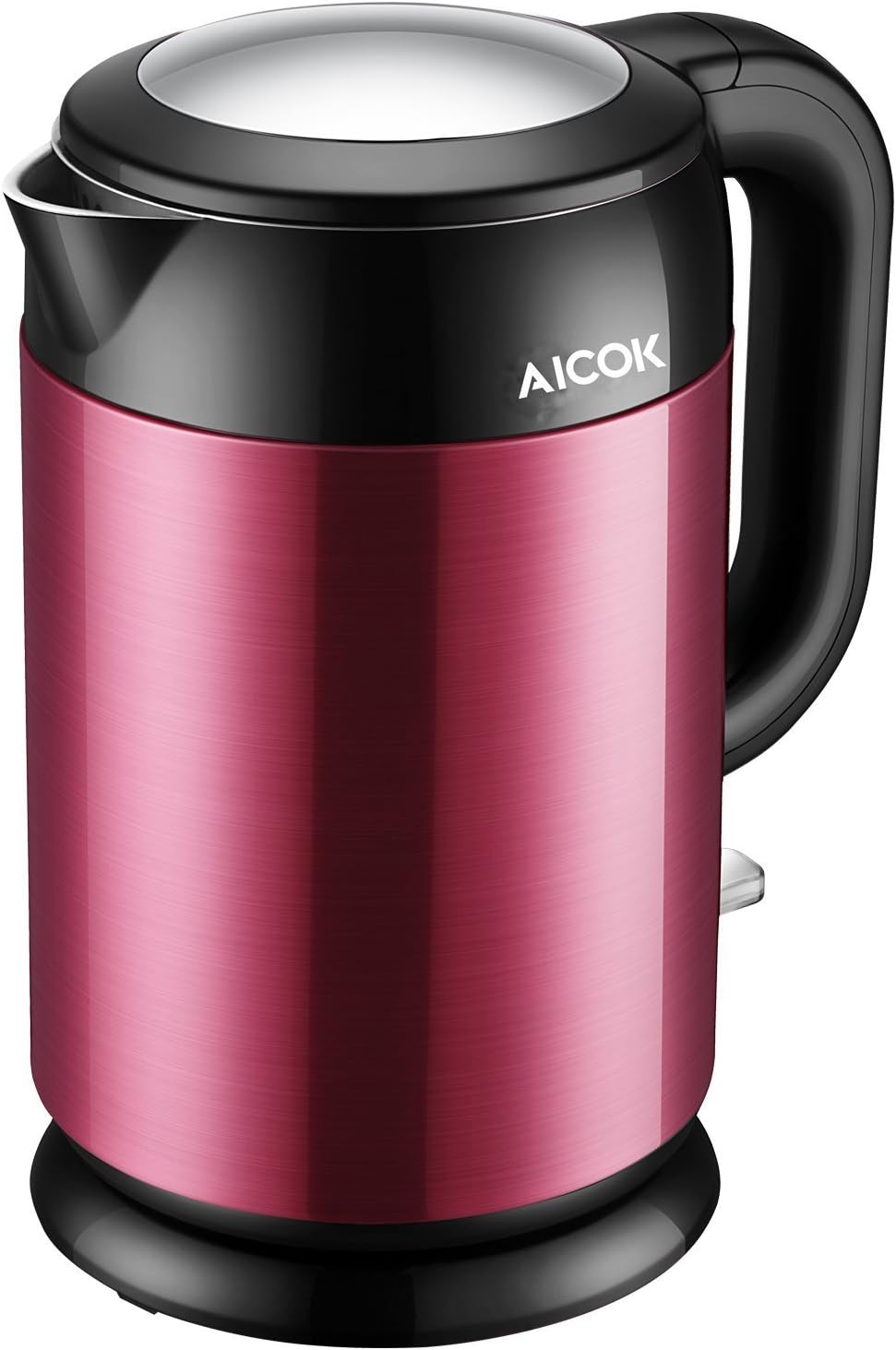 Electric Kettle Stainless Steel Double Wall Cool Touch Cordless Water