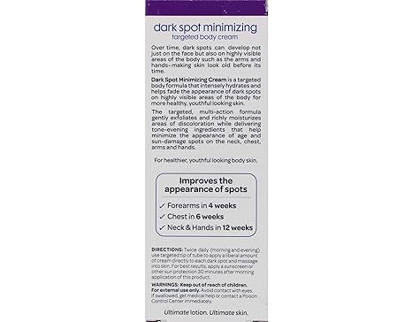 dark spot minimizing face cream