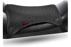 Badass Moto Motorcycle Seat Cushion Air Cooling 3D Mesh Motorcycle Seat Pad. Stops Hot Seat. No More Sweaty Sticky Bottoms. Breathable Motorcycle Seat Cover Cools In Sun. Ventilates. Easy to Install.