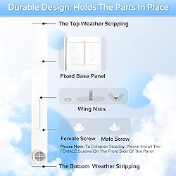 Garfine Portable AC Window Seal Kit - Compatible