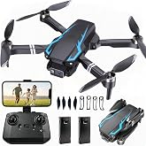 Drones with Camera for Adults 1080P, Beginner Drone with Camera | Altitude Hold, One Key Take Off/Landing, 3D Flip, Headless Mode, 3 Speed Mode, 2 Batteries