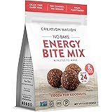 No-bake Protein & Energy Bite Mix - Makes 24 Protein Balls, 7-9g protein/ serv, tastes like a chocolate coconut cookie! Keto,