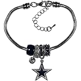 Siskiyou Sports NFL womens Euro Bead Bracelet