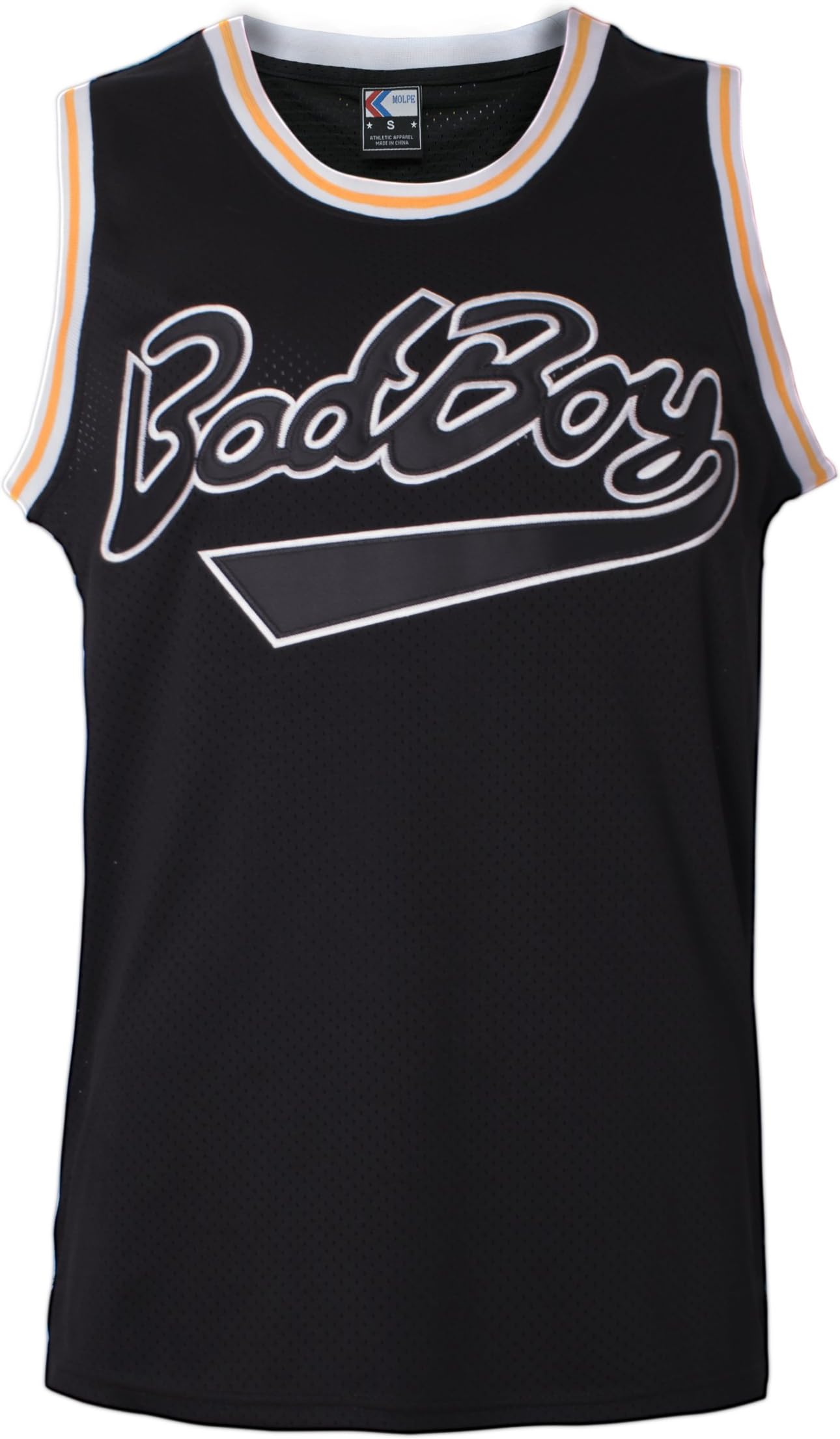 MOLPE 'BadBoy' #72 Smalls Basketball Jersey S-XXXL Black, 90S Hip Hop Clothing for Party, Stitched Letters and Numbers