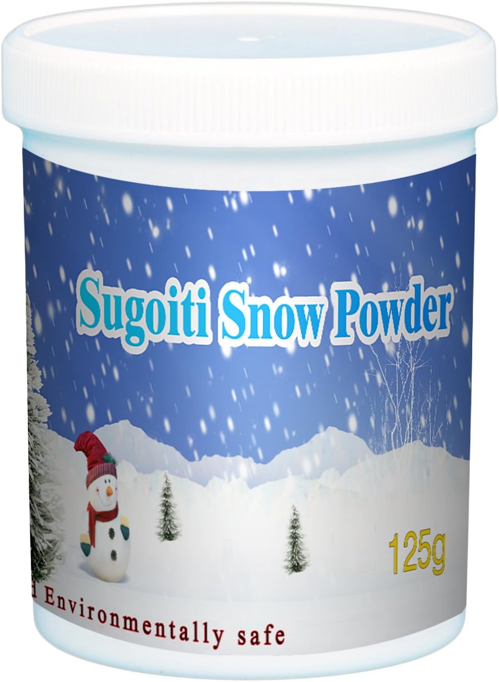 Sugoiti Instant Snow Powder for Slime - Makes 4 litres of Fluffy White Fake Snow - Looks and Feels Like Real Snow - Great for Cloud Slime, Christmas Decorations and Frozen Birthdays