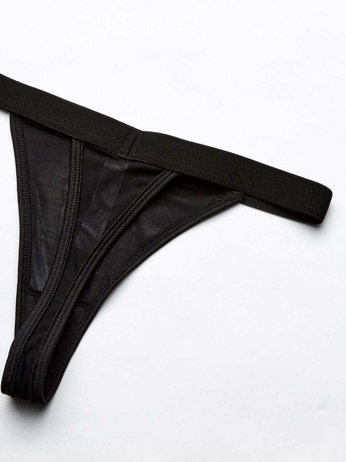 Forplay Sheer Romance Bra and Panty, Black, X-Large, XL - Image 5