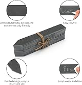 KINGLAKE 20Pcs Slate Plant Labels with Talcum Pen 3cm Large Markers view 3