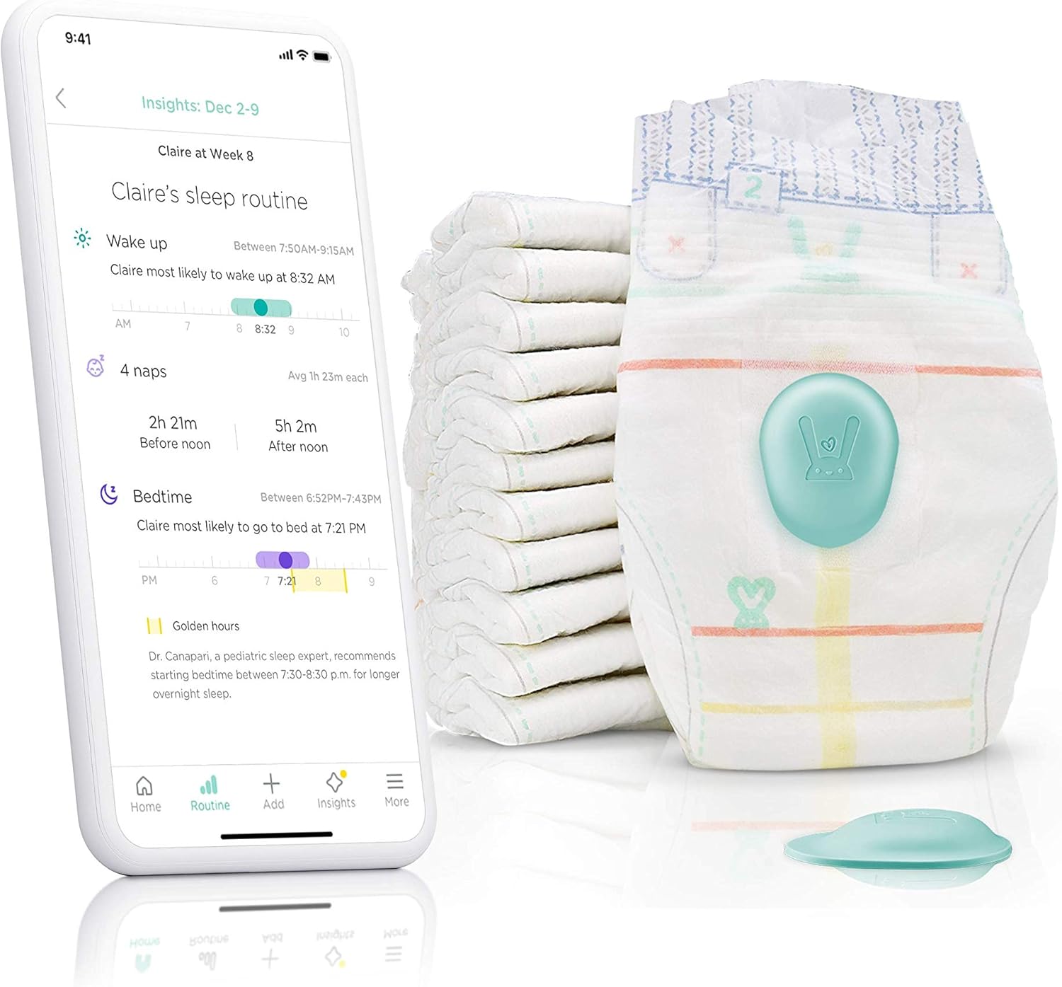 Lumi by Pampers Smart Sleep System 1 Sleep Sensor + 2
