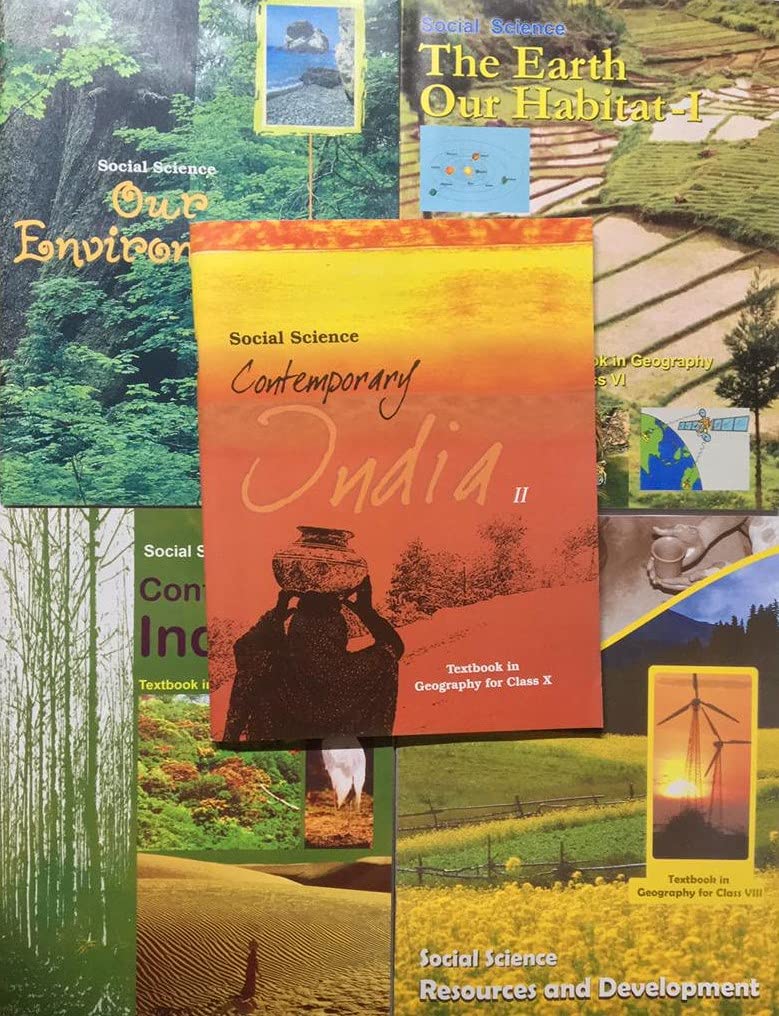 6-10 GEOGRAPHY Book (Set Of 5 book) For Upsc/IAS Civil service exam AMAXING NCERT BOOK STORE MRP 305 PLUS SHIPPING