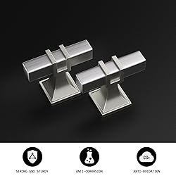 Lepatape 10 Pack Cabinet Knobs Brushed Nickel