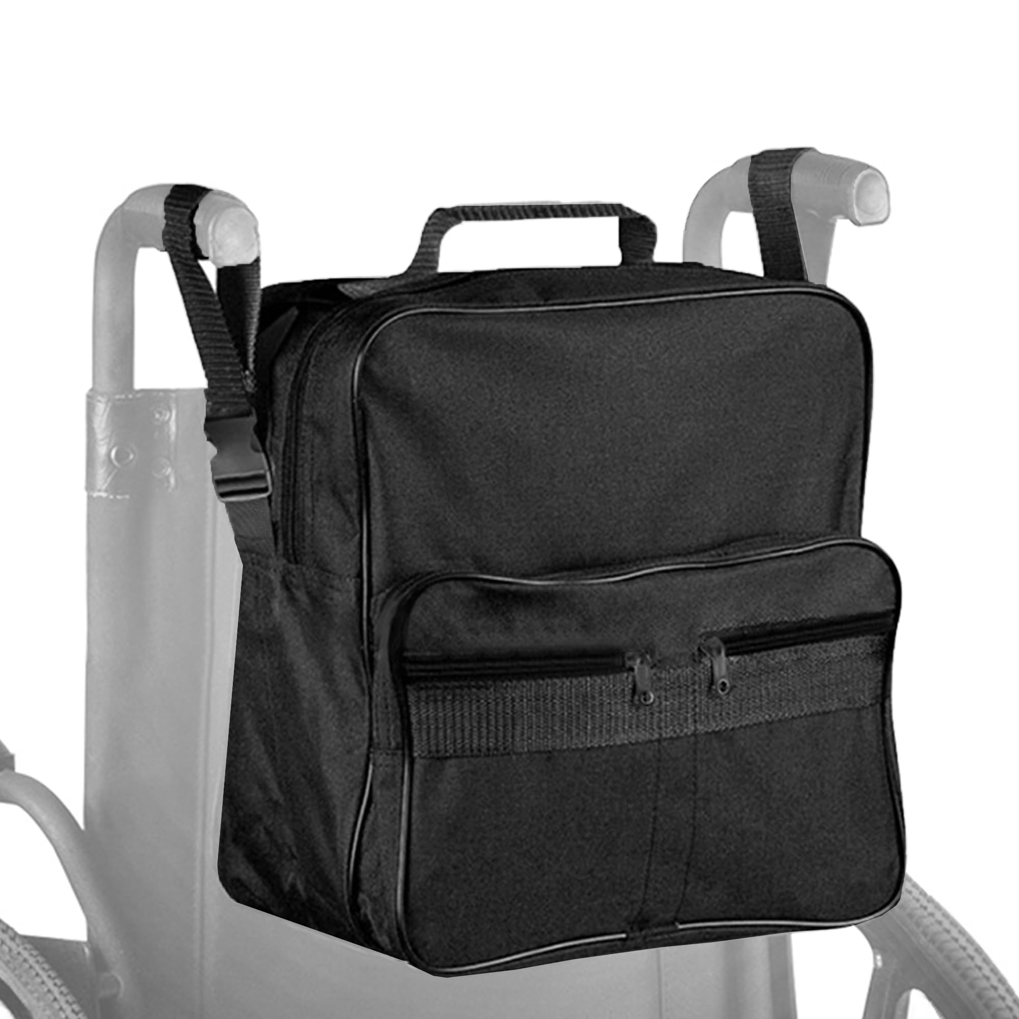 XFLYP Wheelchair Bag, Deluxe Wheelchair Backpack for Back of Chair, Back of Seat Bag for Mobility Scooters, Wheelchair Storage Accessories, Rear Backpack Pouch Water Resistant Strong