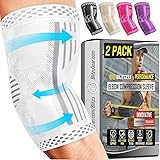 BLITZU 2 Pack Elbow Compression Sleeve, Tennis