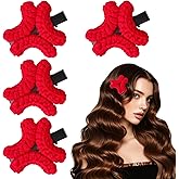 4 PCS Fun Hair Clips for Women Girls Cute Plush Angry Hair Clips Anime Anger Mark Hair Clip Stylish Cartoon Inspired Hair Accessory for Cosplay Daily Wear And Anime Fans (Red)
