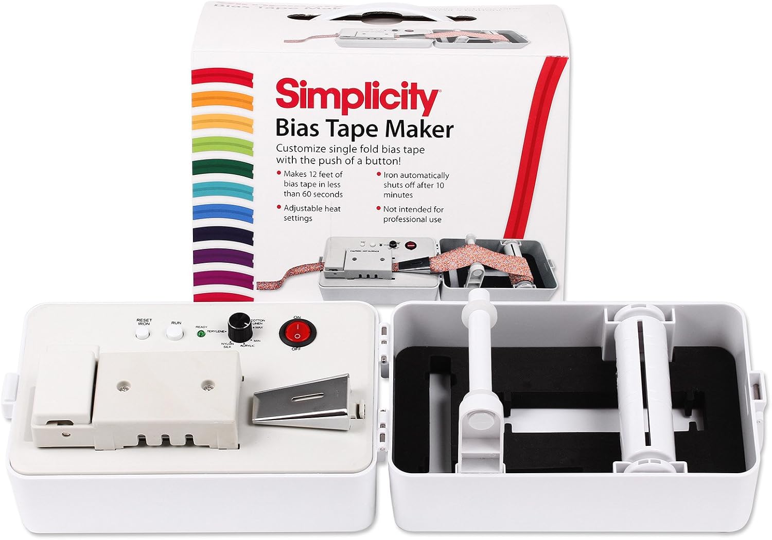 Simplicity Schrägbandformer elektrisch Bias Tape Maker Amazon.de Küche & Haushalt