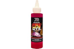 PAUTZKE BAIT PAUTZKE'S High Octane Fire Dye - UV-Enhanced Bait Dye, Fishing Lure Dye for Live Bait, Suitable in Fresh or Saltwater, Great Fishing Lure Paint, Effective Minnow Dye, 4 Oz