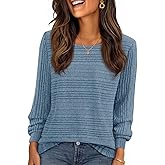 MEROKEETY Women's 2025 Fall Lightweight Sweater Shirt Long Sleeve Boat Neck Ribbed Knitted Tunic Pullover Tops