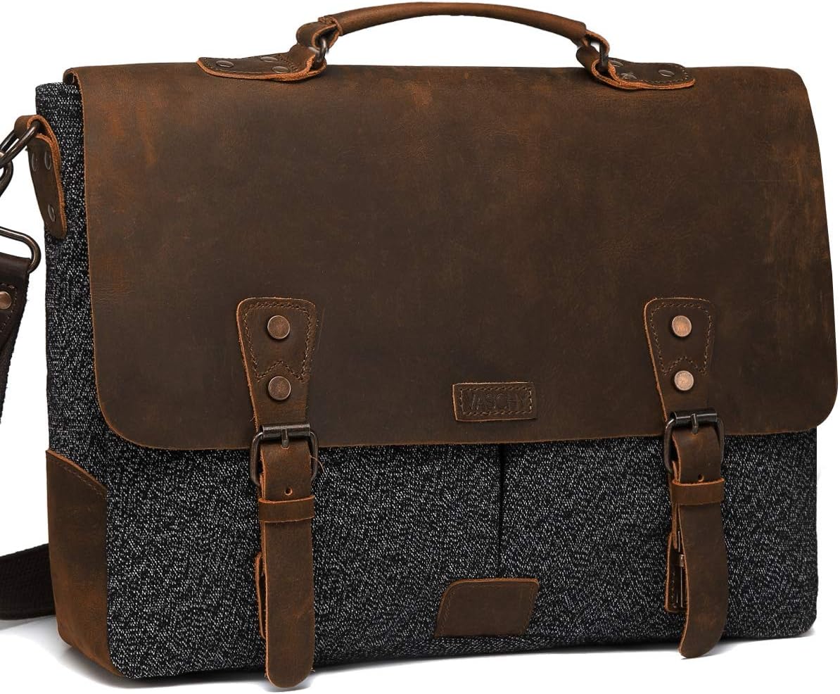 tweed briefcase