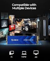 ORICO 512GB M.2 NVMe SSD with Heatsink PCIe Gen3x4 2280 J10 view 5