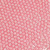 1200pcs 4×7mm Alphabet Beads Transparent Pink Round Acrylic White Letter Beads, for Bracelets and Jewelry Making