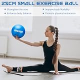 jjshund 25 cm Pilates Ball Small Exercise Mini Yoga Gym Ball 9.8 Inch view 3