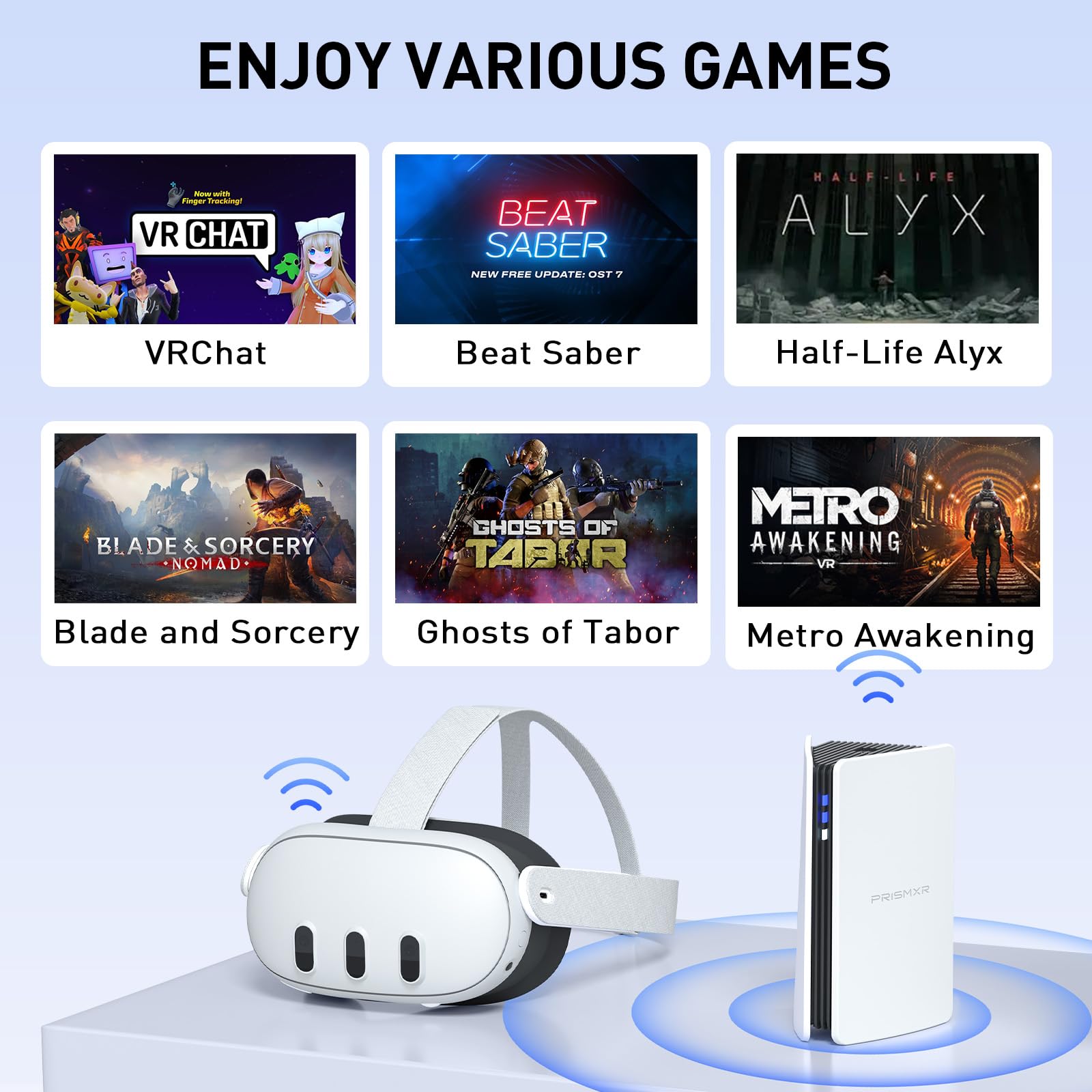 What is the PRISMXR Puppis S1 PC-VR Streaming Link Air Bridge AX3000 WiFi6 Router and what are its advantages