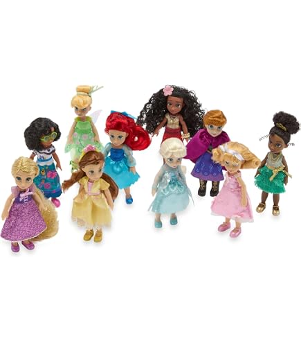 メガハウス　Princess Style フィギュアセット 全10種 2008 Amazon.com: Disney Princesses Sparkling Styles Small Doll Set of 8