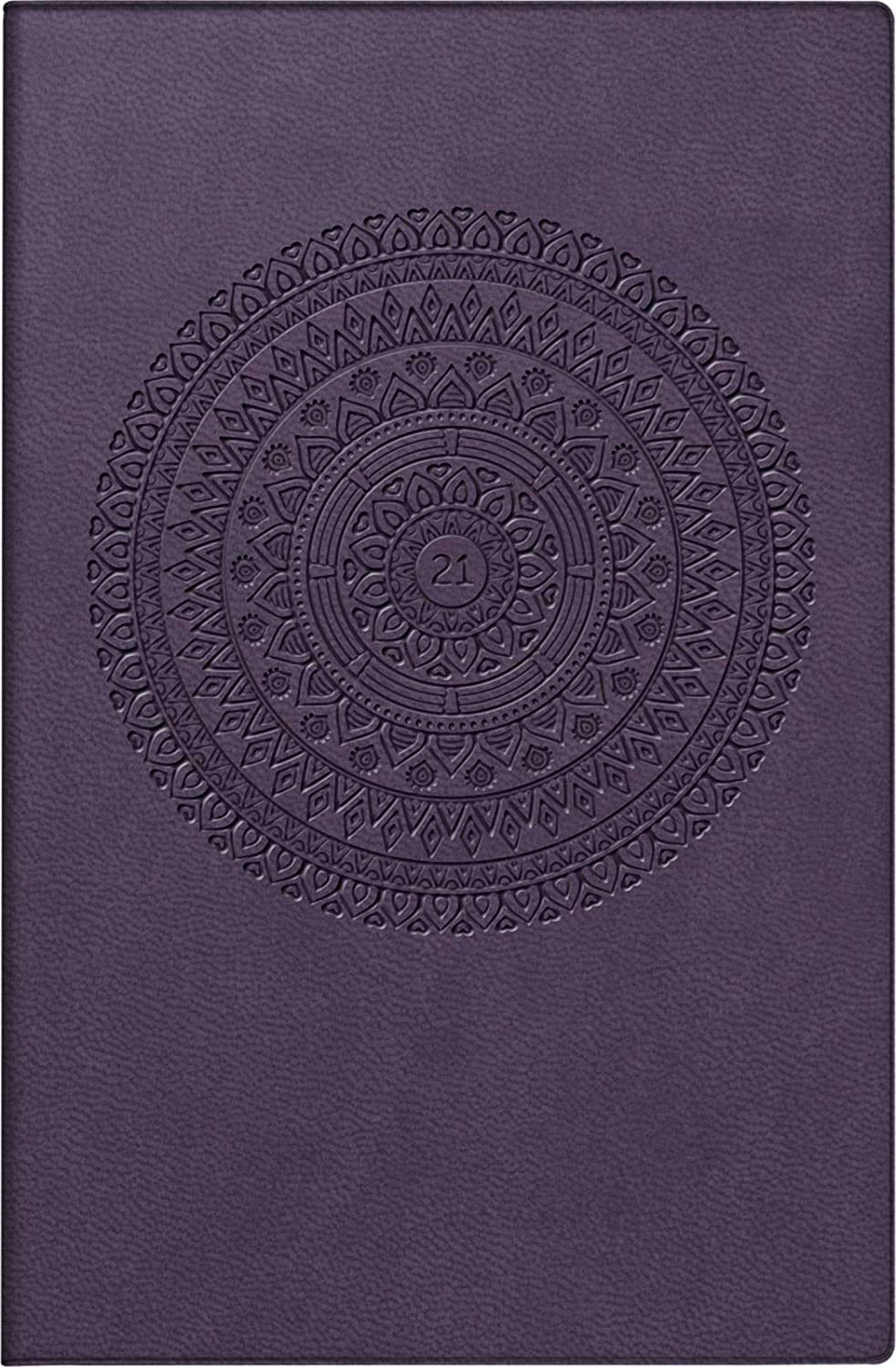 rido/idé 7011055021 Pocket Diary Partner/Industrie I, 2 Pages = 1 Week, 72 x 112 mm, Faux Leather Cover Trend Turquoise (Ornament), Calendar 2021