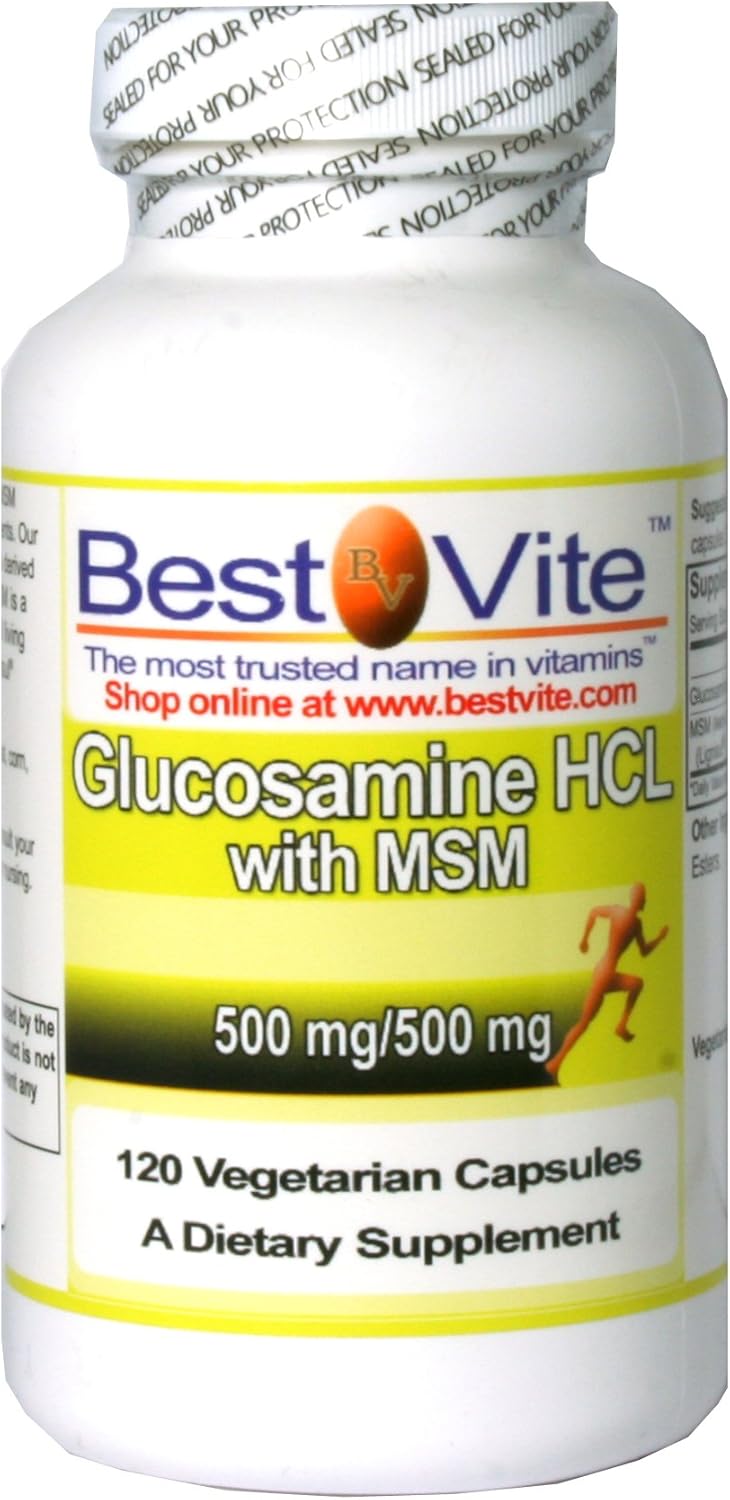 Glucosamine HCL/MSM 500/500 (120 Vegetarian Capsules) Health & Personal Care