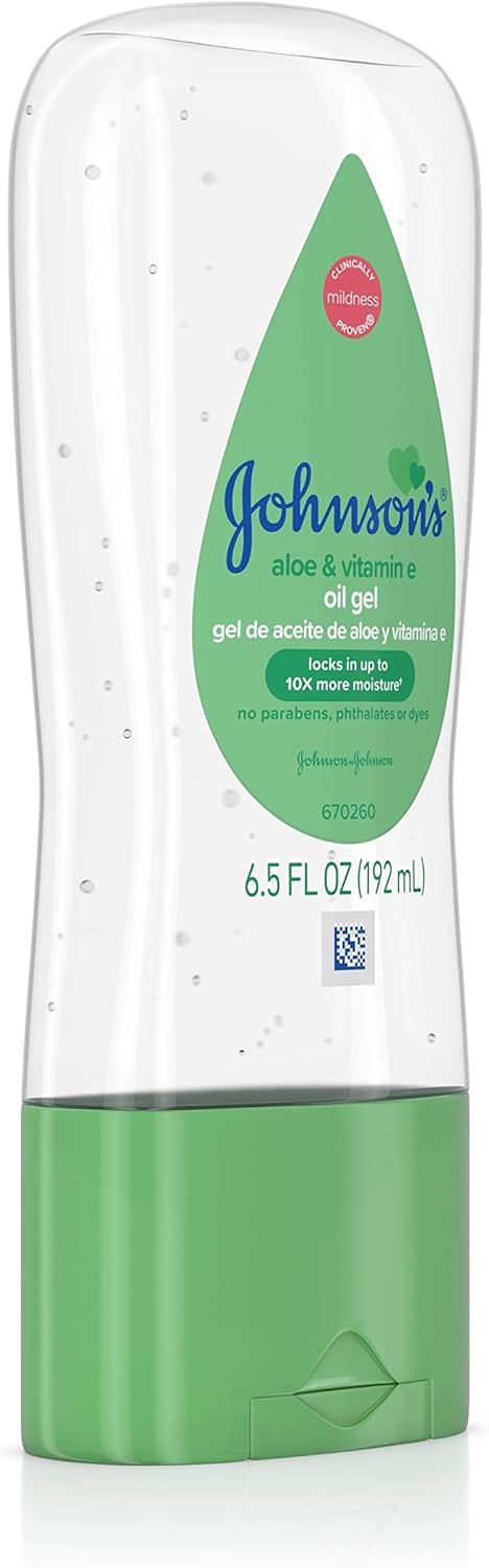 johnson's aloe & vitamin e oil gel