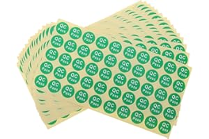 MAGICLULU Qcpass 750pcs 20mm Green Qc Passed Labels Self-Adhesive Inspection Stickers for Warehouse Quality