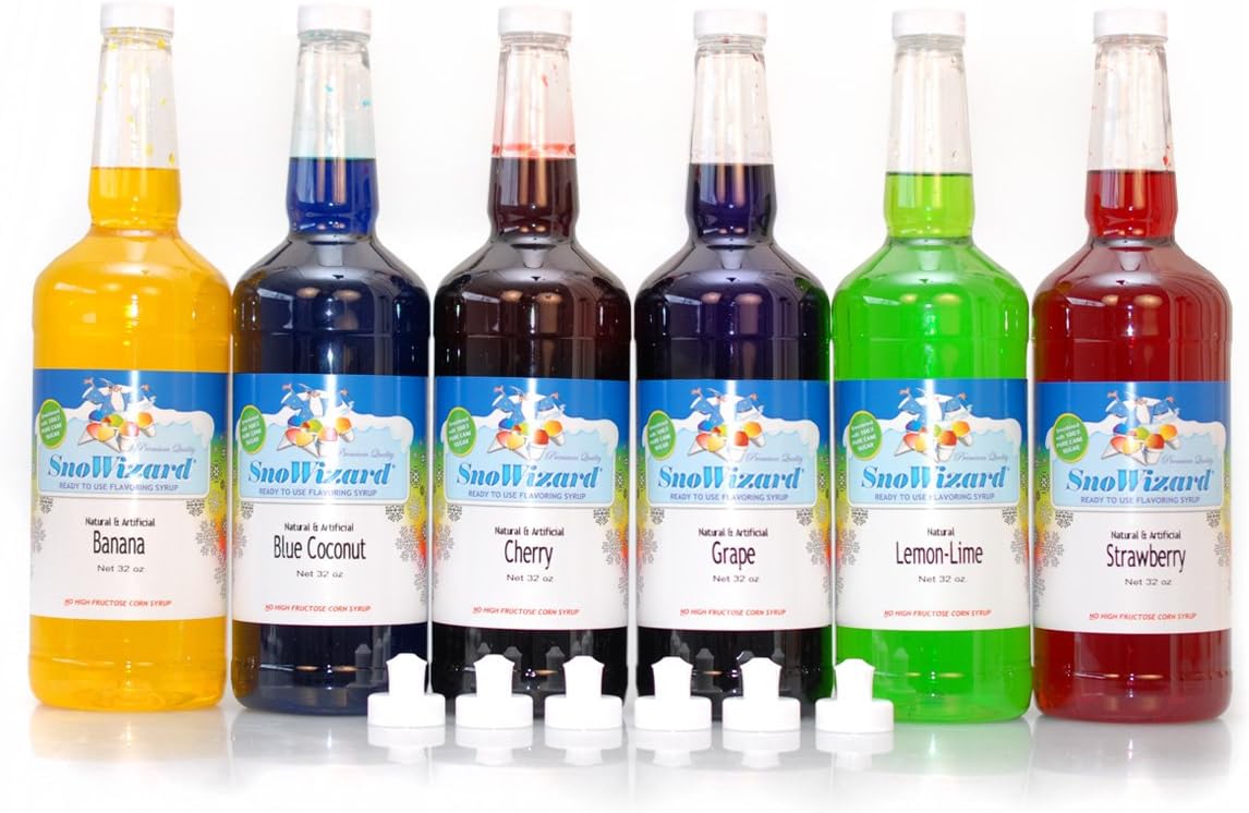 SnoWizard Super Six Flavors (6 Quarts)