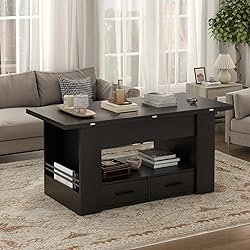 Lift Top Coffee Table, 4 in 1 Multi-Function Coffee