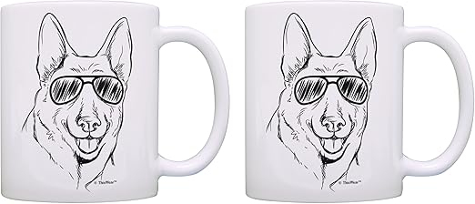 german shepherd wearing sunglasses