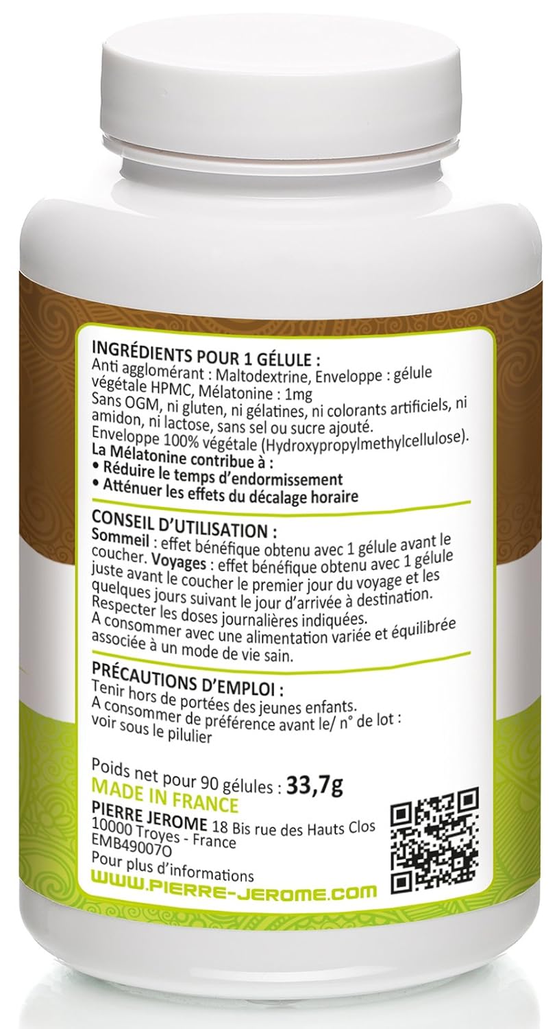 Melatonina 1 Mg - 90 Cápsulas vegetales: Amazon.es: Salud y cuidado personal
