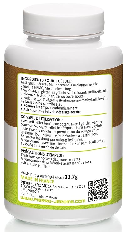 Melatonina 1 Mg - 90 Cápsulas vegetales: Amazon.es: Salud y cuidado personal