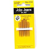 John James Embroidery Needles Assorted Sizes 5/10