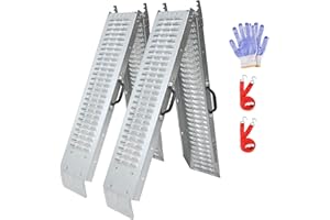 LIEKUMM 74" L x 8.7" W Steel Folding Loading Ramps for Pickup Trucks, Motorcycles, ATVs & Lawn Mowers, Heavy Duty 880 lbs Truck Bed Ramps 2-Pack with Anti-Slip Surface
