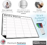 The Magnet Shop TMS A4 Magnetic Weekly Planner for Fridge with 4 Markers view 3
